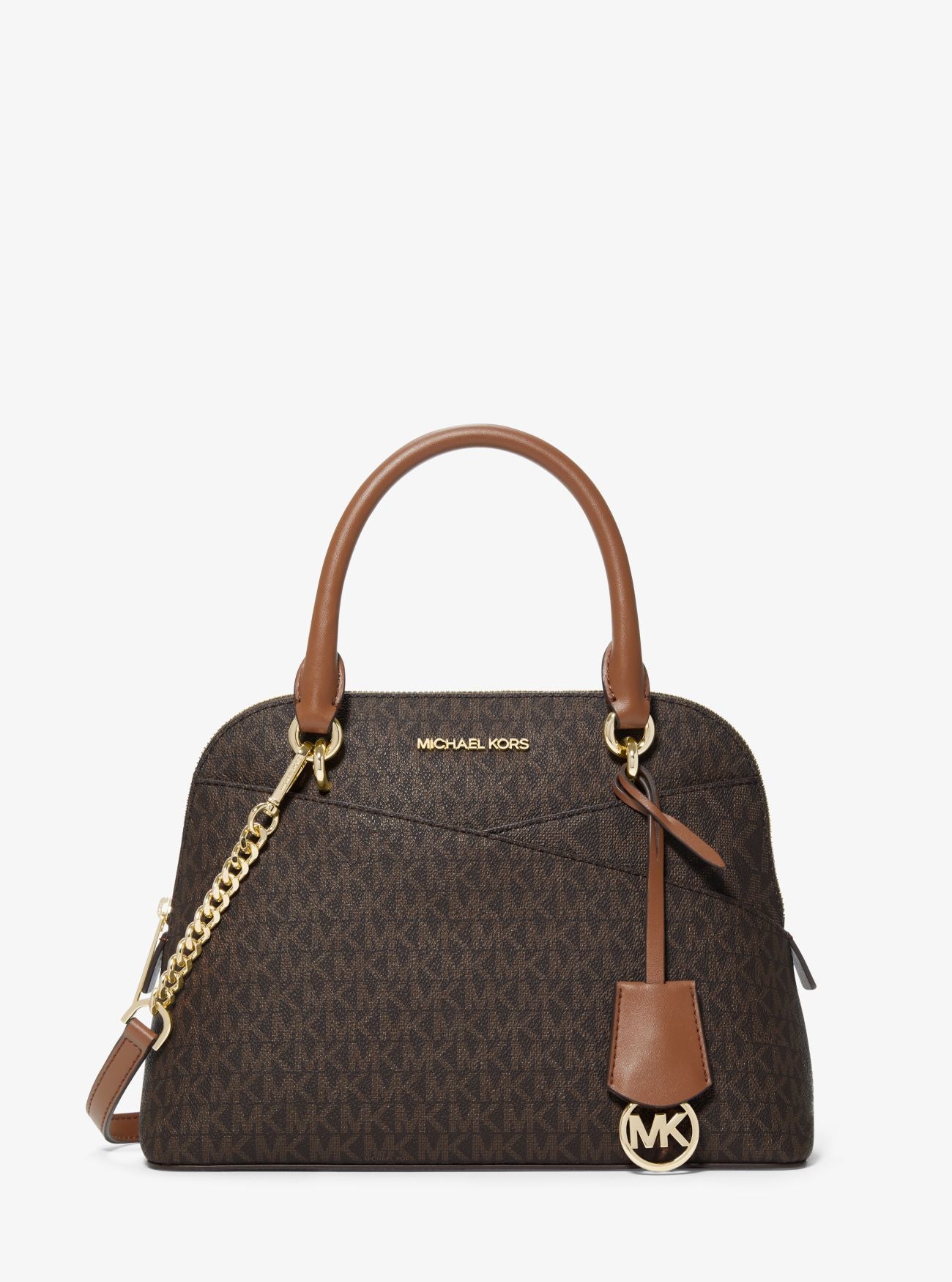 Michael Kors Jet Set Medium Logo Dome Satchel