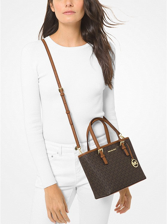 Michael Kors Jet Set Travel Extra Small Logo Top Zip Tote Bag New York Premium Outlet